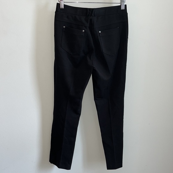 Insight Solid Black Leggings Pants Back Pockets Pull-On Size 2 Spandex - Picture 5 of 9